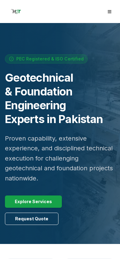 Noon Geo Tech — Homepage — mobile